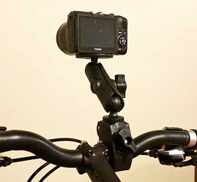 Camera mount on my commuter bike