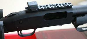 Mossberg Shockwave with LaserLyte V4 mounted